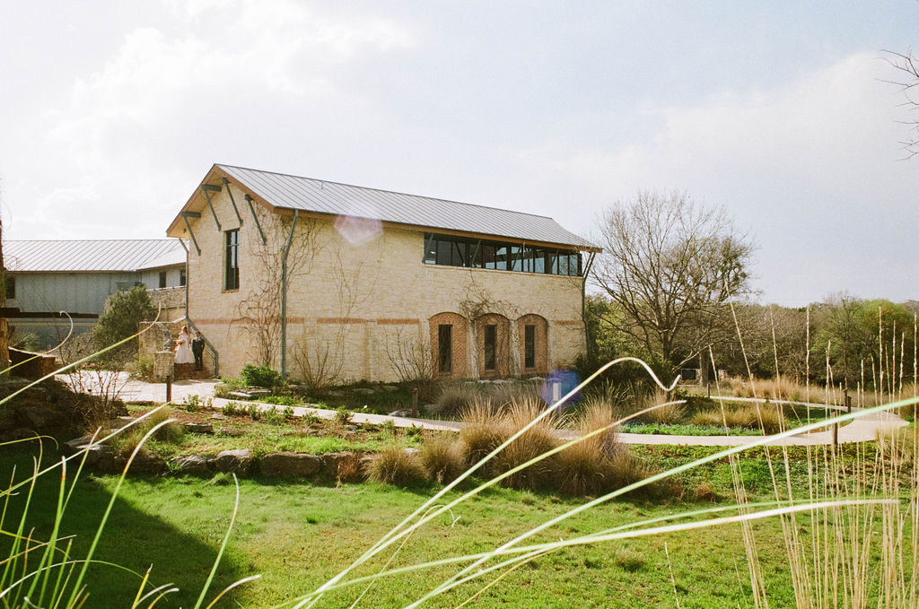 the library in the garden at Lady Bird Johnson Wildflower Center